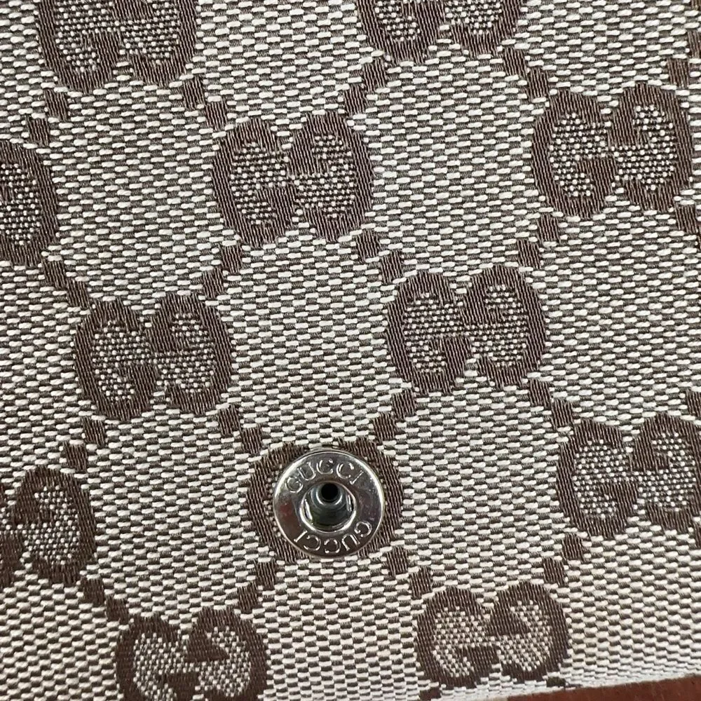 Pre-Owned Gucci  Britt GG Canvas Continental Wallet‎